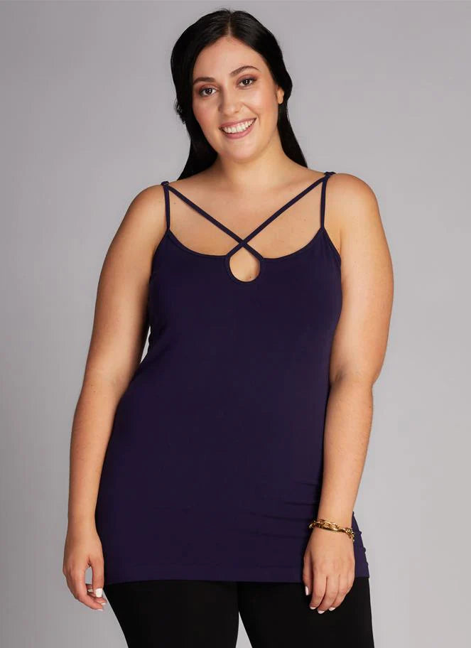 Cami cross-Front Plus - Bamboo